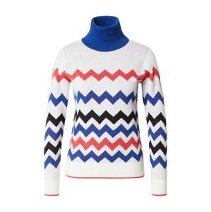 ROXY Športový sveter  biela / modrá / ružová / tmavomodrá