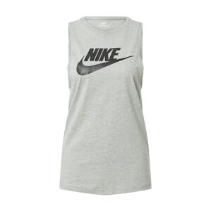 Nike Sportswear Top  sivá melírovaná / čierna