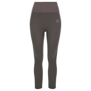 LASCANA ACTIVE Športové nohavice  antracitová / pastelovo fialová / biela