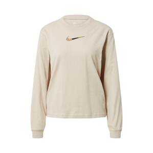 Nike Sportswear Tričko  hnedá / béžová