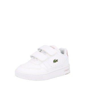 LACOSTE Sneaker  biela / svetloružová / zelená / červená
