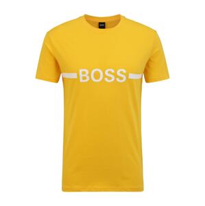 BOSS Casual Tričko  žltá / biela
