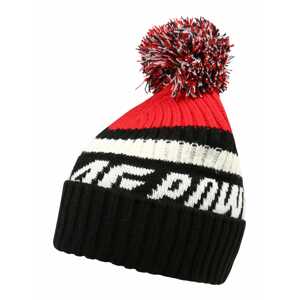 4F Športová čiapka  čierna / biela / červená