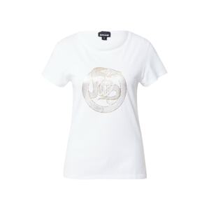 Just Cavalli T-Shirt  biela / zlatá