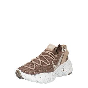 Nike Sportswear Nízke tenisky 'Space Hippie 04'  tmavobéžová / svetlobéžová / biela
