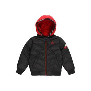 Jordan Zimná bunda  čierna / červená / biela