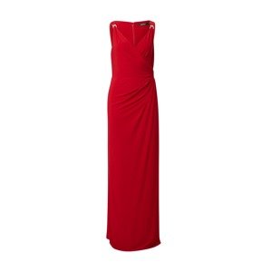 Lauren Ralph Lauren Večerné šaty 'Maris'  červená / strieborná