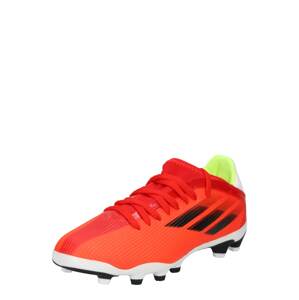 ADIDAS PERFORMANCE Športová obuv 'X Speedflow.3'  čierna / oranžovo červená / biela / neónovo zelená / červená