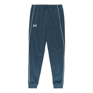 UNDER ARMOUR Športové nohavice 'Pennant'  modrosivá / biela