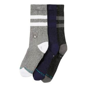 Stance Športové ponožky 'THE JOVEN'  sivá / tmavosivá / biela / tmavomodrá