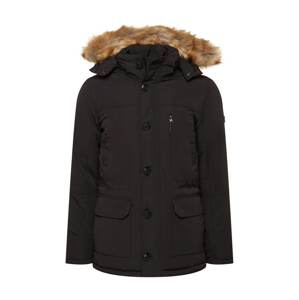 BLEND Zimná bunda  čierna / svetlohnedá