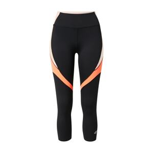4F Športové nohavice  čierna / pastelovo oranžová / broskyňová