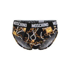 Moschino Underwear Nohavičky  čierna / žltá / hnedá / svetlosivá / biela