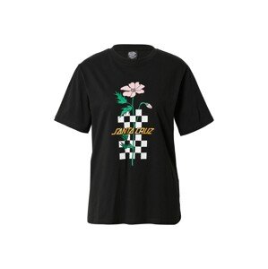 Santa Cruz T-Shirt  čierna / biela / zlatá žltá / trávovo zelená / pastelovo ružová