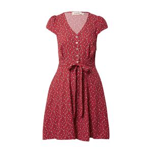 Louche Košeľové šaty 'CATHLEEN'  červená / biela / čierna