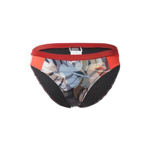 ROXY Športové bikinové nohavičky  čierna / červená / oranžová / svetlomodrá