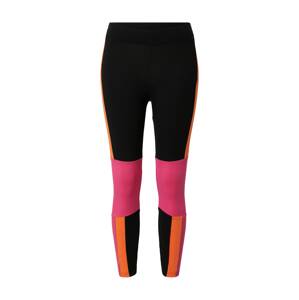 FILA Športové nohavice 'PINUCCIA'  čierna / svetloružová / oranžová