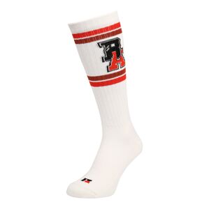 BOSS Black Ponožky  biela / svetločervená / karmínovo červená / čierna