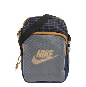 Nike Sportswear Taška cez rameno 'Heritage 2.0'  námornícka modrá / tmavomodrá / medová / sivá