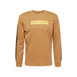 UNDER ARMOUR Funkčné tričko  oranžová / čierna / biela / okrová