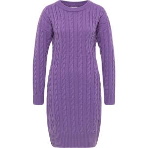 MYMO Pletené šaty  fialová