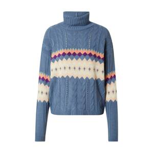 Trendyol Pullover  modrosivá / béžová / zmiešané farby