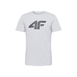 4F Funkčné tričko  sivá melírovaná / antracitová