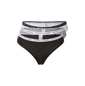 Tommy Hilfiger Underwear Tangá  sivá melírovaná / čierna / biela