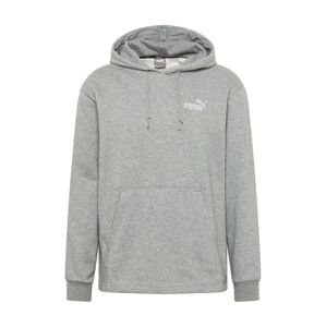 PUMA Sportsweatshirt  sivá melírovaná / biela