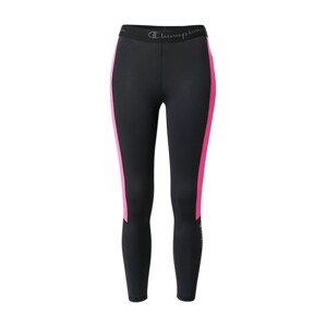 Champion Authentic Athletic Apparel Športové nohavice  čierna / ružová / svetlofialová / sivá