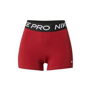 NIKE Športové nohavice 'Pro'  červená / čierna / biela