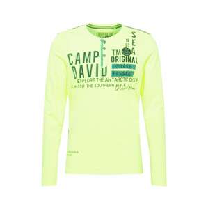 CAMP DAVID Tričko  trstinová / tmavozelená / trávovo zelená