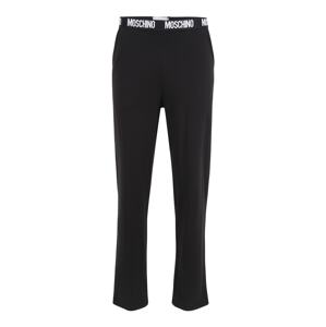 Moschino Underwear Pyžamové nohavice  čierna / biela