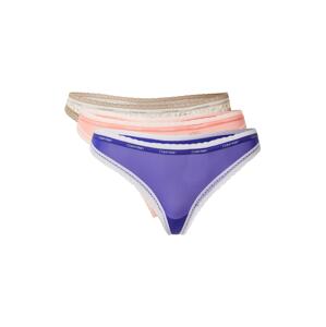 Calvin Klein Underwear Tangá  modrá / ružová / béžová / biela