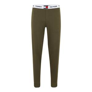 Tommy Hilfiger Underwear Pyžamové nohavice  olivová / biela / tmavomodrá / červená