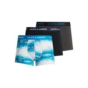 JACK & JONES Boxerky 'JACMOUNTAION'  modrá / sivá / čierna / biela