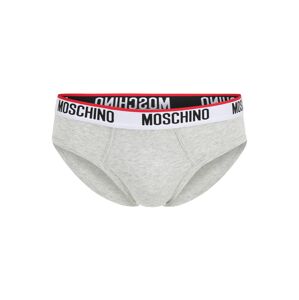 Moschino Underwear Nohavičky  svetlosivá / biela / čierna / červená