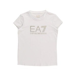 EA7 Emporio Armani T-Shirt  biela / sivá