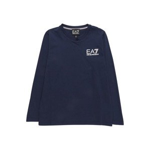 EA7 Emporio Armani Shirt  tmavomodrá / biela