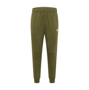 Nike Sportswear Športové nohavice  olivová / biela
