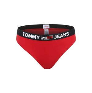 Tommy Jeans Curve Tangá  biela / ohnivo červená / námornícka modrá