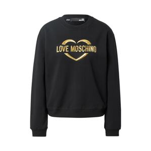 Love Moschino Mikina  čierna / zlatá