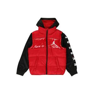 Jordan Prechodná bunda  červená / čierna / biela