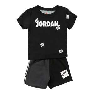 Jordan Set  čierna / tmavosivá / biela