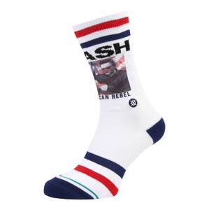 Stance Športové ponožky 'CASH AMERICAN REBEL'  biela / antracitová / námornícka modrá / červená