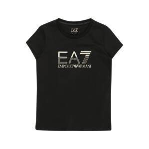 EA7 Emporio Armani Tričko  čierna / strieborná