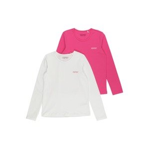 ESPRIT Shirt  biela / ružová