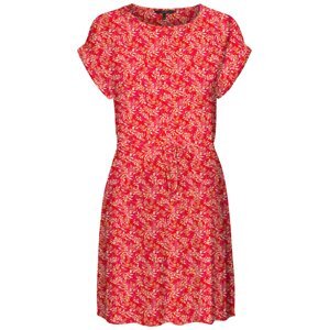 Vero Moda Petite Letné šaty  pastelovo žltá / oranžová / rosé / červená