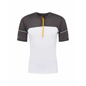 ASICS Funkčné tričko  sivá / biela / neónovo žltá