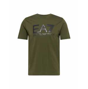 EA7 Emporio Armani Funkčné tričko  olivová / čierna